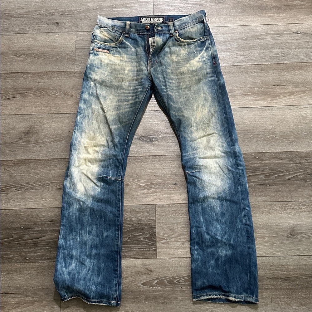 AKOO Men’s Jeans in Distressed Blue size 32